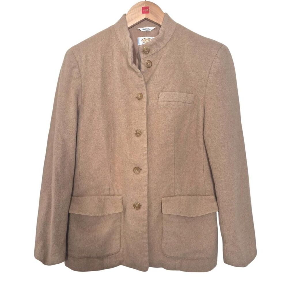 Talbots Vintage Made in Italy Camel Hair Blazer Jacket Tan Formal Size 6